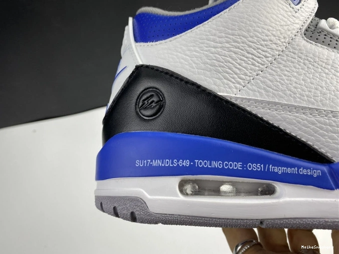 MaikeSneakers Jordan White Blue CT8532-040 3 Retro Air 0717